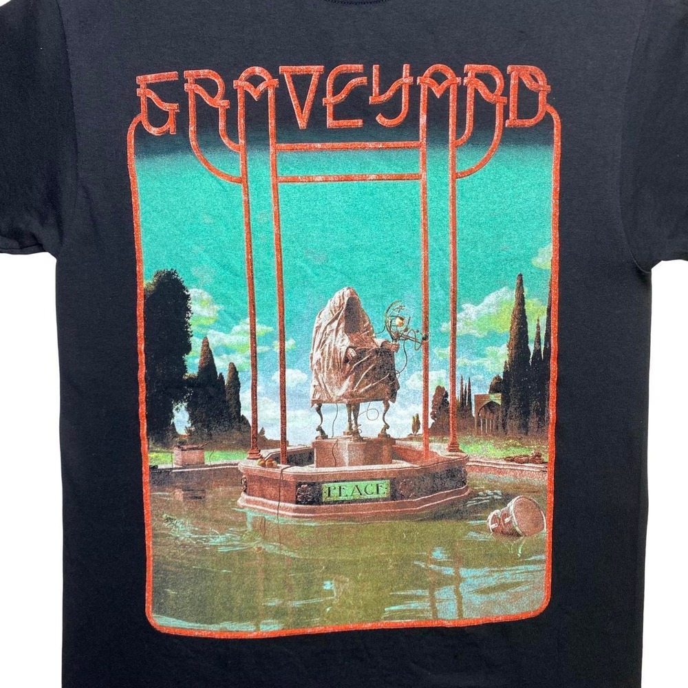 Graveyard metal music band shirt